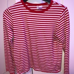 Red and White H&M long sleeve